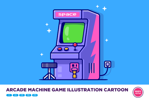 Arcade Machine Game Illustration Cartoon: A Designer Review