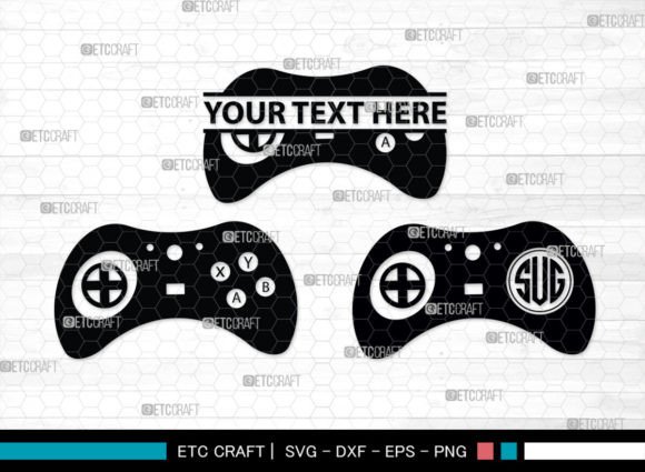 Game Controller SVG Monogram: Graphics and Crafts for Publishers
