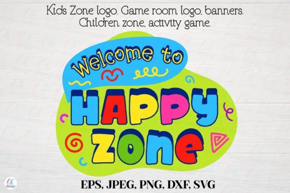 Kids Zone Logo 28: Game Room Graphics & Crafts