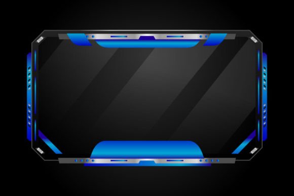 Modern Blue Game Overlay Stream Panel