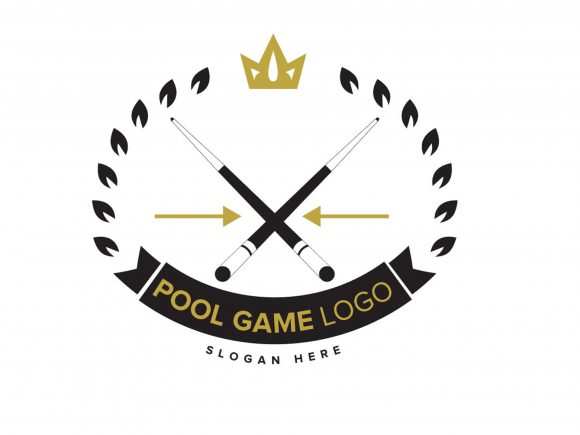 Pool Game Logo Illustration Vector