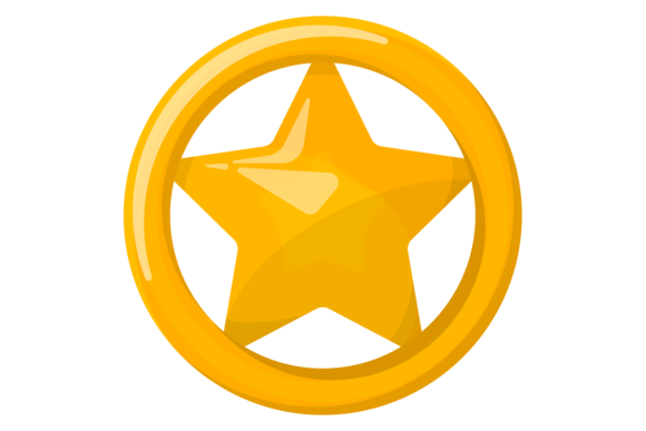 Star Emblem Graphics for Selling Illustrations