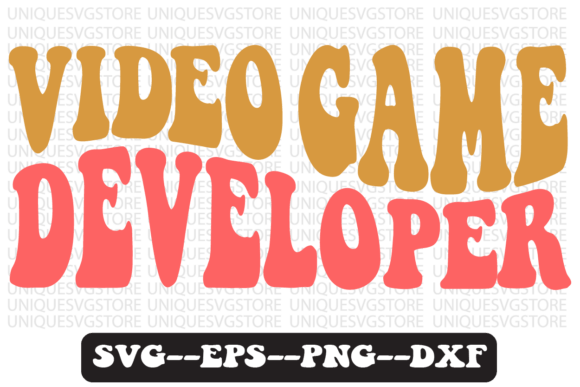 Video Game Developer Retro Svg Design for Graphics & Crafts