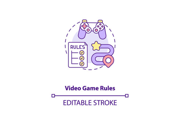 Video Game Rules Concept Icon: Icons & Graphics Review